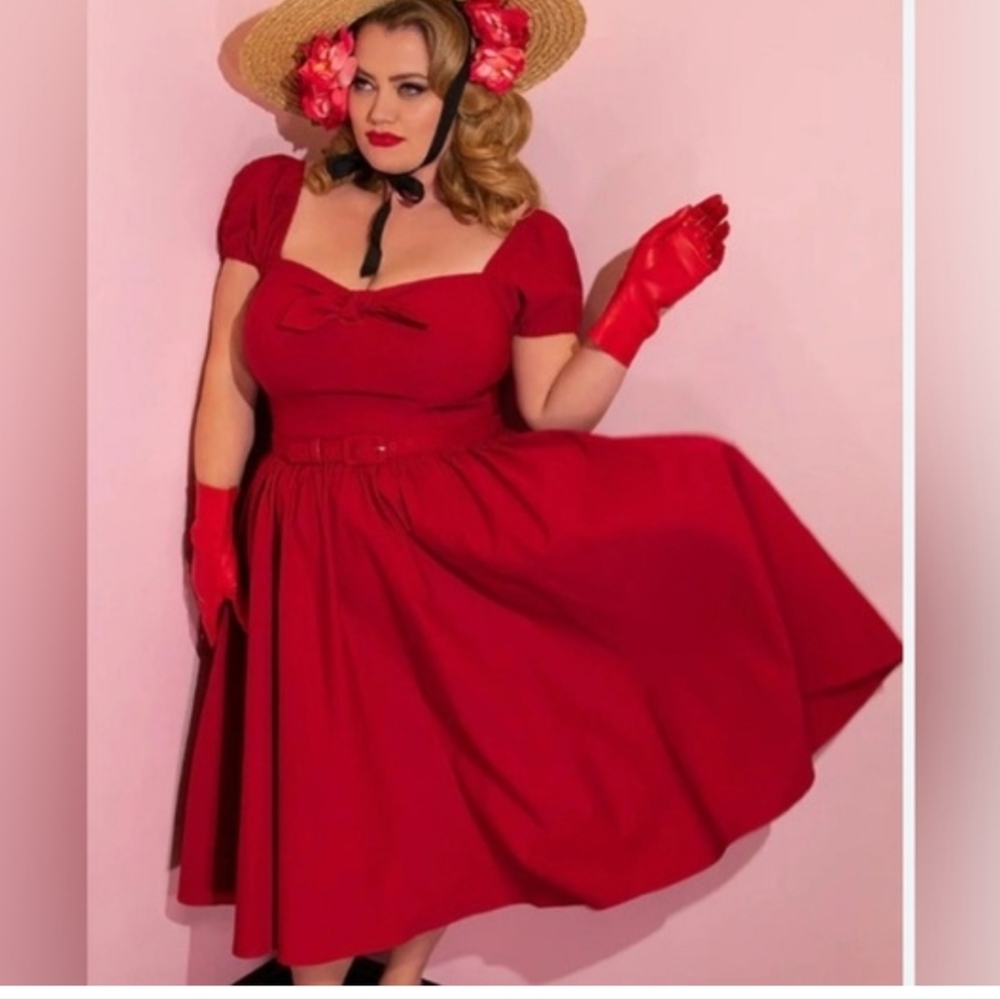 Vixen Red Swing Dress